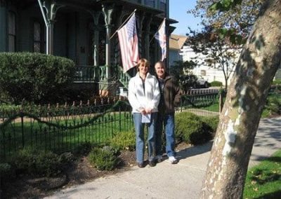 Guest Photos- Older couple outside the Queen Victoria.