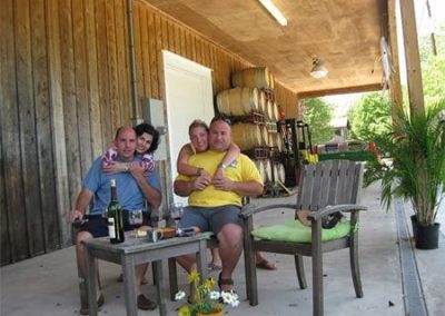 Guest Photos- couples sitting outside of Cape May bar