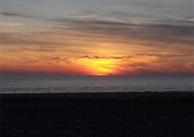 Cape May Nature- Sunset image with ocean.